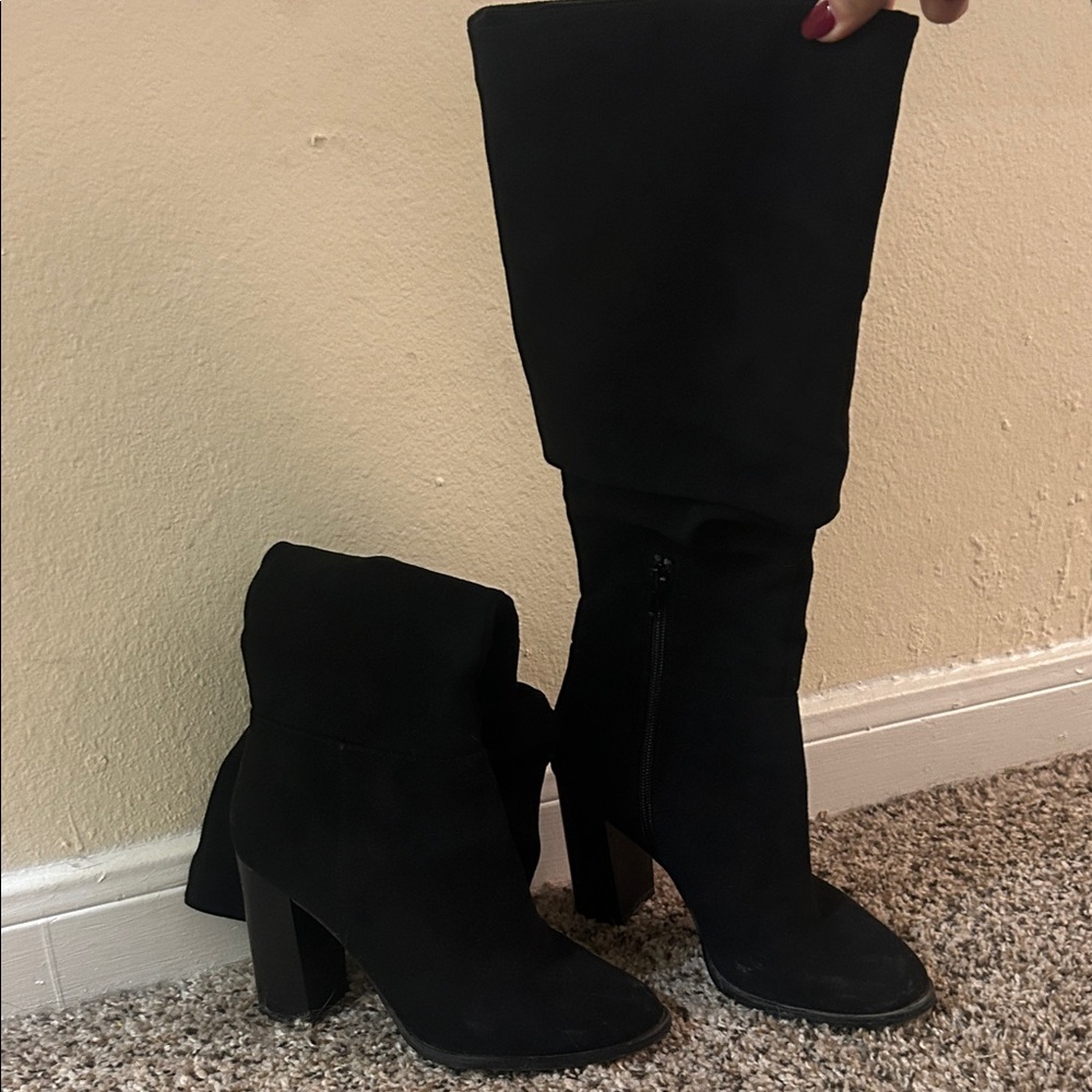 Forever 21 Black Heeled Boots